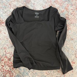 Black Long Sleeve Top